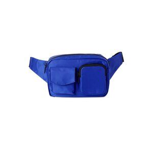 No Boundaries Adjustable Blue Slim Belt Strap Polyester Fanny Pack Bag
